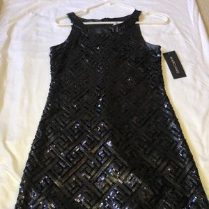 Black Sequin patterned Dress